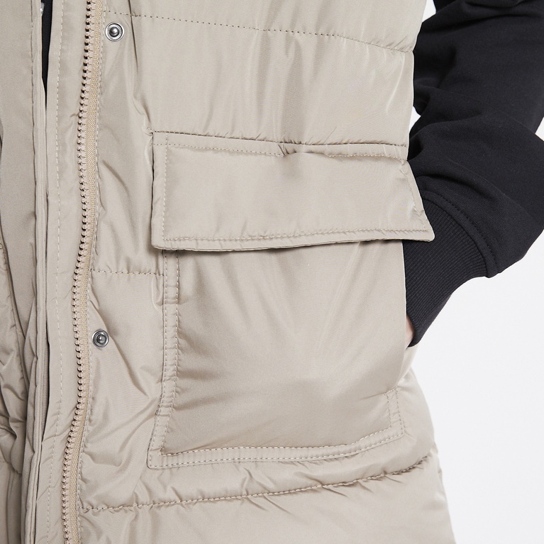 Lang puffervest "Davida star" Lang puffervest "Davida star"